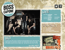 Tablet Screenshot of bosscapone.com